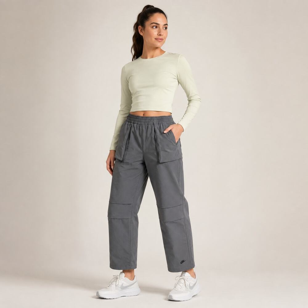 Nike Tech Pack Dri-FIT Utility Pants Medium Gray Zipper Pockets NWT